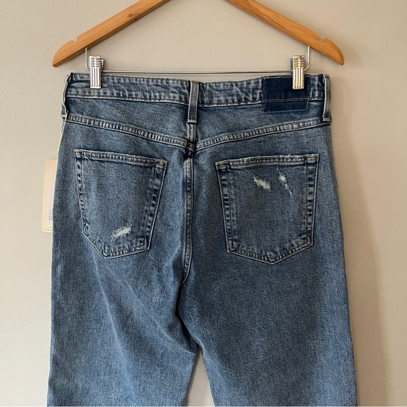 AMO Georgia High-Rise Flare Jeans in Medium Blue Size 31 NWT - Picture 9 of 10